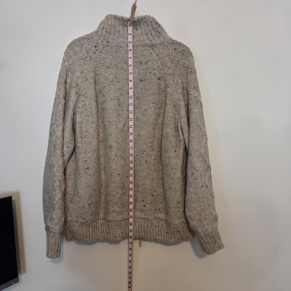 Norm Thompson Mens Large Zip Up Grandpacore Sweater - Picture 6 of 11
